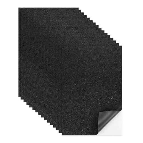 MECCANIXITY 5 Sheets Black Shiny Foam Sheets with Adhesive Backing, 8x12Inch Self-Adhesive Shiny EVA Foam Sheets Sticky EVA Paper Stickers for Art Crafts Projects, DIY Party Decoration - color: Black