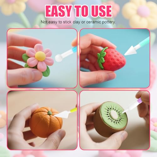 Clay Tools, 9Pcs Air Dry Clay Tool Polymer Clay Tools, Double-Ended Safe Ultralight for Beginner