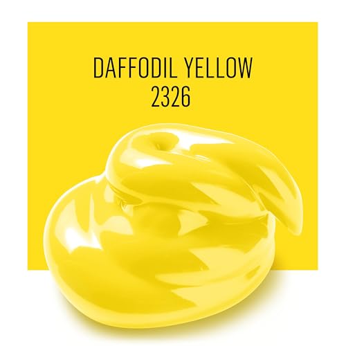 FolkArt Acrylic Paint, 8oz, Daffodil Yellow - color: Daffodil Yellow, size: 8 Fl Oz (Pack of 1)