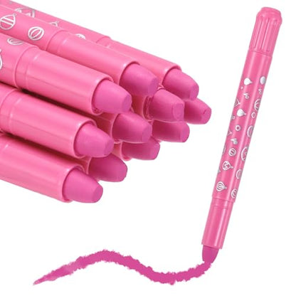 MECCANIXITY Twist Crayons, Twist Crayons Gel Watercolor Set Washable Silky Smooth for Arts Drawing DIY Craft Project Coloring Supplies Gift(Pink, Pack of 11) - color: Pink