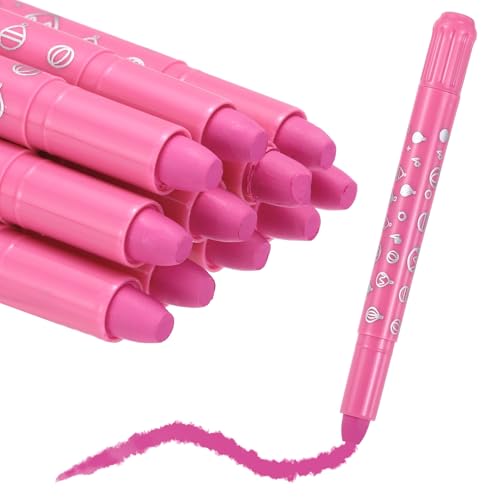 MECCANIXITY Twist Crayons, Twist Crayons Gel Watercolor Set Washable Silky Smooth for Arts Drawing DIY Craft Project Coloring Supplies Gift(Pink, Pack of 11) - color: Pink