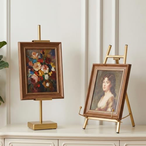Gold Metal Easel Stand & 17" Adjustable Tabletop Easel Stand for Display