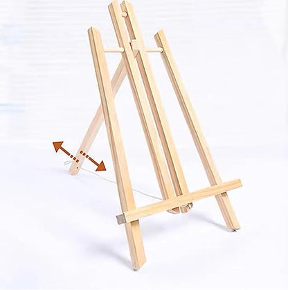 11.8" Wood Easels, Small Tabletop Display Stand, Tripod, Painting Party Easel, Kids Student Tabletop Easels for Painting, Portable Canvas Photo Picture Sign Holder - style: 1
