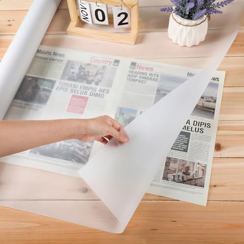 Ctosree 24 Inch x 20 Yards Design Vellum Roll Architectural Vellum Paper White Translucent Tracing Paper Roll for Drawing Sketching Architecture Building - size: 24 Inch x 20 Yards