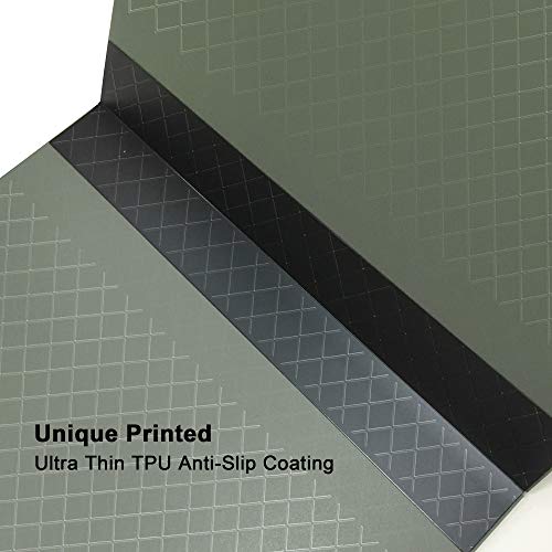 SMARTOP 24"x18" Self Healing 3 Layer Folding Cutting Mat, Non-Slip Non-Reflective, Great for Crafts, Quilting, Sewing, Scrapbooking Molandi Green (Molandi Green)