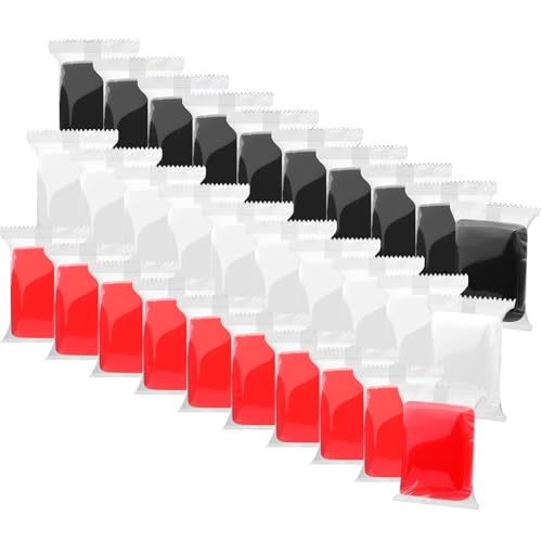 Air Dry Clay, 30 Packs Foam Clay, Soft Modeling Clay Super Light Weight Air Dry Clay Perfect for Arts Crafts - Black White Red - color: Black White Red