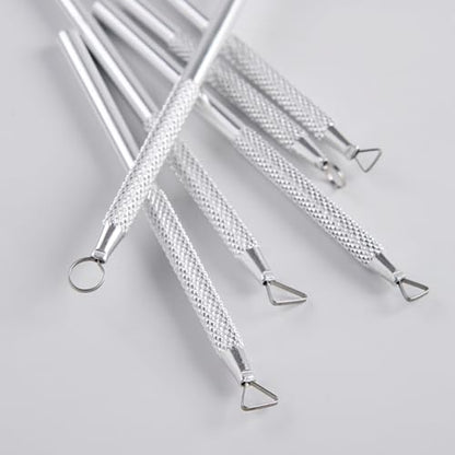 GSHLLO 6 Pcs Metal Clay Sculpting Tools Pottery Carving Trimming Tool Polymer Clay Cutting Kit Modeling Clay Spatula Tools Clay Sculpture Set for Art Craft