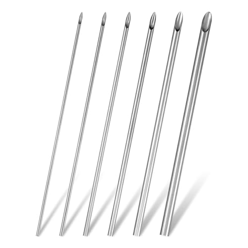 6 Pieces Stainless Steel Circular Clay Hole Cutters, Hole Punch Clays Tools for Pottery Sculpting Crafts, Professional Clay Drilling Tools for Polymer Clays with Storage Case (7/8/9/10/11/12 mm) - size: 7/8/9/10/11/12 mm