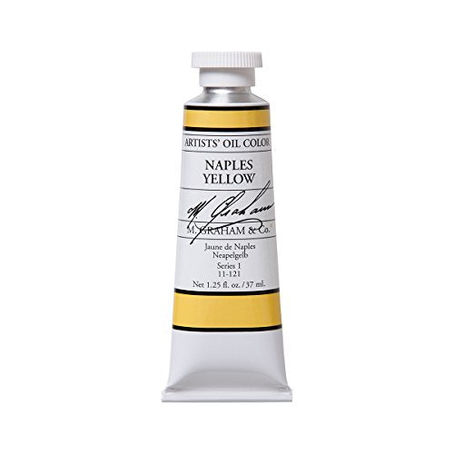 M. Graham Artist Oil Paint Naples Yellow 1.25oz/37ml Tube - color: Naples Yellow, size: 1.25 Fl Oz (Pack of 1)