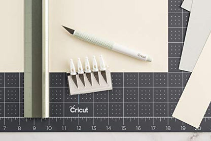 Cricut TrueControl Knife Kit - Precision Craft Knife for Art, Scrapbooking & DIY Projects - 5 Spare Blades - Mint - color: Mint, style: Craft Knife