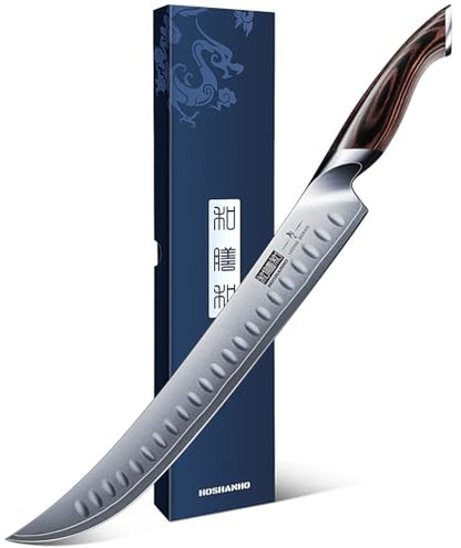HOSHANHO Carving Slicing Knife, 12 Inch Razor Sharp Japanese Brisket Knife - size: 12"