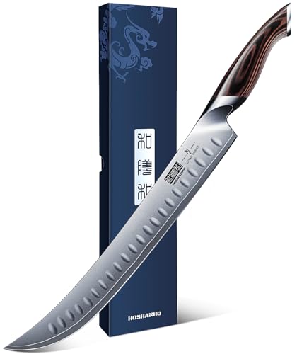 HOSHANHO Carving Slicing Knife, 12 Inch Razor Sharp Japanese Brisket Knife - size: 12"