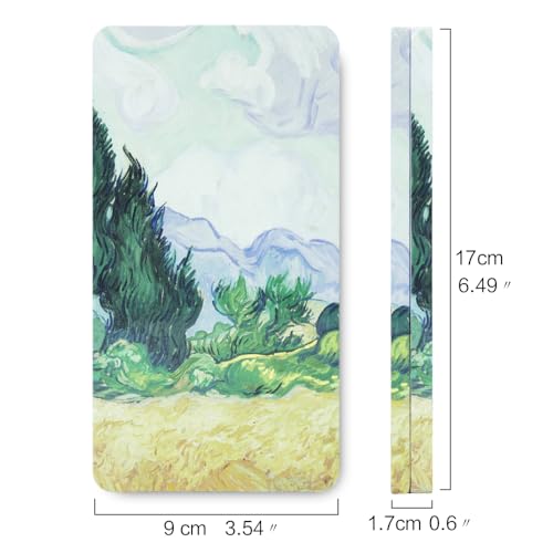 qianshan 40Pcs Empty Half Pans Watercolor Tin Palette with Magnetic Stripe | Travel Tin Palette Case,Portable Artist Paints Half Pan Kits,DIY Watercolor Oils Acrylics Painting Drawing Wheat Field - color: Wheat Field