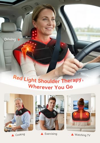 Red Light Therapy for Neck Shoulders, 660nm&850nm Infrared Light Therapy