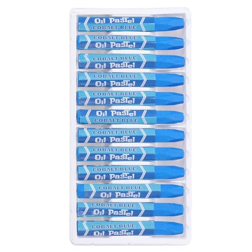 PATIKIL Cobalt Blue Oil Pastels, 36Pcs Soft Oil Crayons Pastels Stick Vibrant and Creamy Art Supplies Bulk for Artists Beginners Art Painting Drawing Blending Graffiti Gallery - color: Cobalt Blue