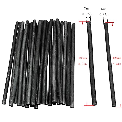 Charcoal Sticks 25PCS 5-7mm Dia Black Vine Willow Sketch Charcoal Pencils for Drawing, Sketching, and Fine Art