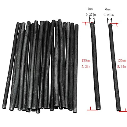 Charcoal Sticks 25PCS 5-7mm Dia Black Vine Willow Sketch Charcoal Pencils for Drawing, Sketching, and Fine Art