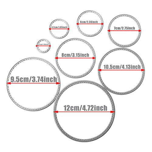 Big Round Cutting Dies Handmade DIY Paper Cards Album Decoration Stencils Template Embossing for Card Scrapbooking Craft Circle - style: Big Round