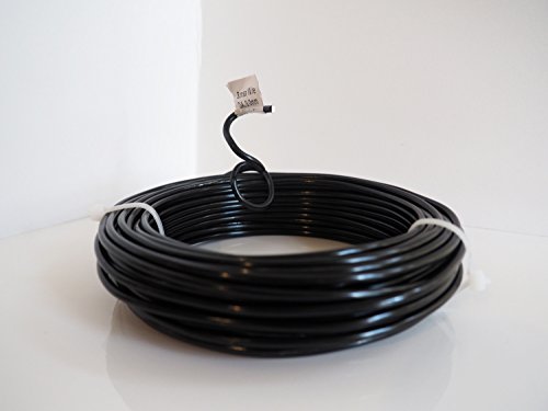 Anodized Aluminum 3.0mm Bonsai Training Wire 250g Large Roll (40 feet) - Choose Your Size and Color (3.0mm, Black) - color: Black, size: 3.0mm