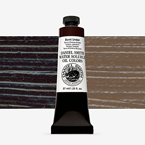 Daniel Smith Water Soluble Oil Color Paint, 37ml Tube, Burnt Umber, 284390004 - color: Burnt Umber