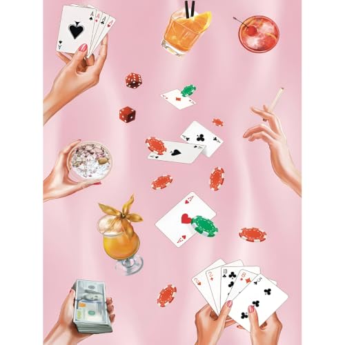 Pink Poker Diamond Art Kits for Adults Diamond Painting Kit for Beginner - color: DP04367, size: Round Drill