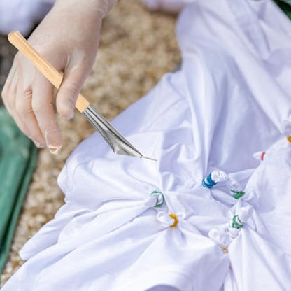EXCEART 3pcs Batik Pen Tool Set Stainless Steel Wax Printing Tools for Pottery Clay Sculpture Fabric Drawing Line Carving DIY Crafts 7.36 in