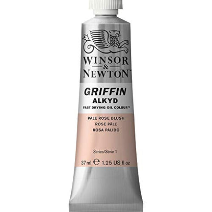 Winsor & Newton Griffin Alkyd Fast Drying Oil Paint, Pale Rose Blush | Fast-Drying Oil Paint, Ideal for Thick Impasto Techniques & Underpainting, Slightly More Fluid than Traditional Oils - color: Pale Rose Blush, style: 1.25-oz Tube