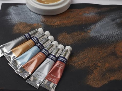 Winsor & Newton Cotman Watercolor Paint Set, 6 x 8ml Tube Metallic Colors - style: 6 Tube Set Metallic 8ml