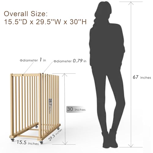 Art Storage Rack, Art Canvas Storage, Canvas Boards Rack Art Storage with Handle & Caster Wheels for Drawing Board, Panel, Paper Pad for Art Studios, Artworks, Gallery - size: 16"D x 29.5"W x 30"H