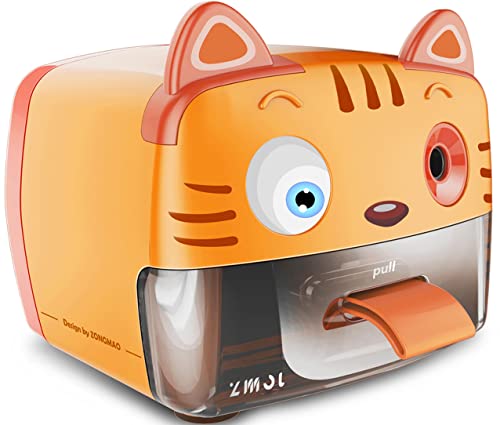 ZMOL Plug-in Pencil Sharpener for No.2 and Colored Pencils,Cute Heavy Duty - color: Yellow