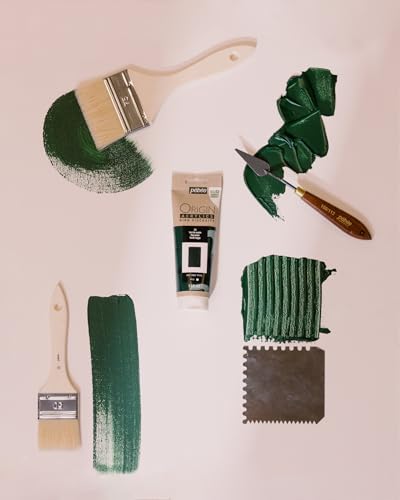 PEBEO Origin Acrylics 120ml Matte Acrylic Paint, Sap Green | Deep botanical green in a matte high-viscosity acrylic - the 120ml eco-tube holds every brush and knife mark you make. - color: Sap Green