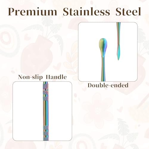 3pcs Wax Carving Tools Set, Stainless Steel Sculpture Tool Wax Tools Kit Sculpting Tool Spoon, Wax Carving Tool Set for Carving Modeling