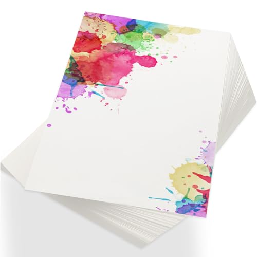 150 Pcs 8.5x11 Watercolor Paper Pad Cold Press Bulk Painting Paper | White Paper 110 lb 230 GSM Sketch Painting Pad for Watercolorist Beginning Artists Adults Craft - style: 8.5x11in-110LB/230GSM