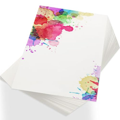 150 Pcs 8.5x11 Watercolor Paper Pad Cold Press Bulk Painting Paper | White Paper 110 lb 230 GSM Sketch Painting Pad for Watercolorist Beginning Artists Adults Craft - style: 8.5x11in-110LB/230GSM