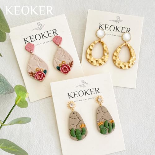 KEOKER Cracked Surface Polymer Clay Roller Texture - Great for Clay Cutters and Texture Sheets - color: Cracked Surface Color