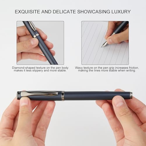 Calligraphy Fountain Pen Set - Includes 5 Nibs, Ink Bottle, Ink Refill Converter and 18 Cartridges, Fancy Pen for Women Men Gift - MU-25