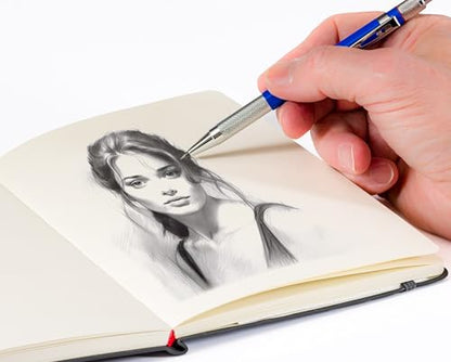 Leda Art Drafting Mechanical Pencil Set 3mm, Built-in Sharpener, 6 Refills - style: Jumbo 3mm