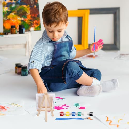 ESRICH 5 Set Canvas Painting Kit, Mini Acrylic Paint Set - size: 5 set 4 x 4 inches