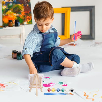 ESRICH 5 Set Canvas Painting Kit, Mini Acrylic Paint Set - size: 5 set 4 x 4 inches