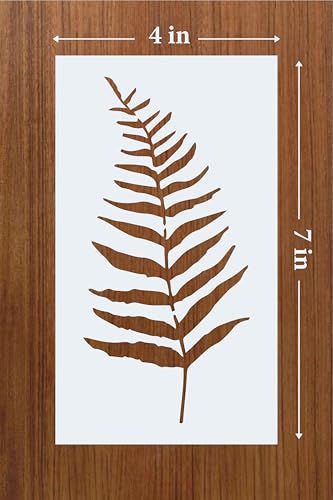 Floral Stencil Set of 18, 4x7 Inch Reusable Mylar Stencils for Painting, Botanical Leaf & Flower Stencils for Walls, Fabric, Wood, Canvas, Furniture, DIY Crafts & Home Decor, White