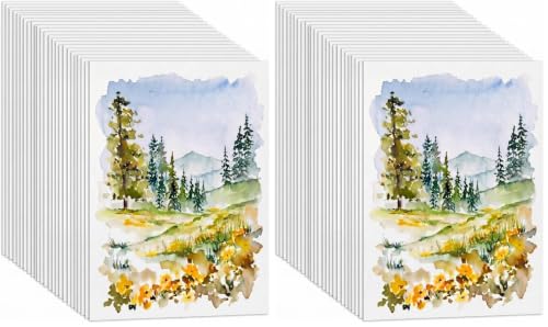 TaoBary 300 Pcs Watercolor Paper 8.5 X 11 Inch 230 GSM, Cold Press White (Pack of 2) - color: 230 Gsm, size: 8.5 x 11 Inch (Pack of 2)