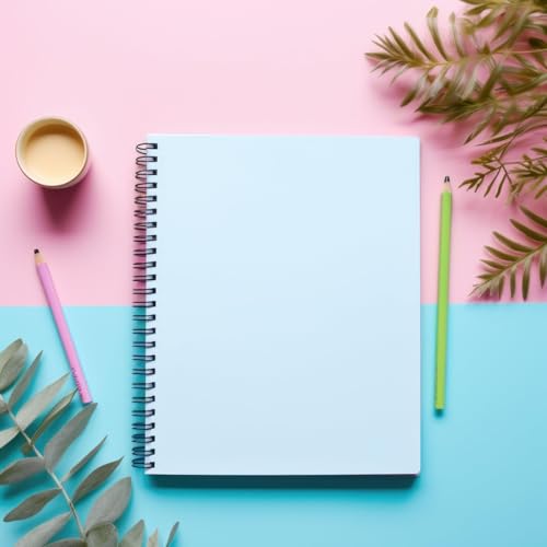 Blank Notebook, 4 Pack Spiral Sketch Book, 8" x 10" Large Blank Journal, No Bleed Thick Paper Sketchbook for Drawing, Unlined Notebook Journal for Women Men School, B5 Spiral Notebook Blank Paper - size: 8" x 10", style: Minimalist
