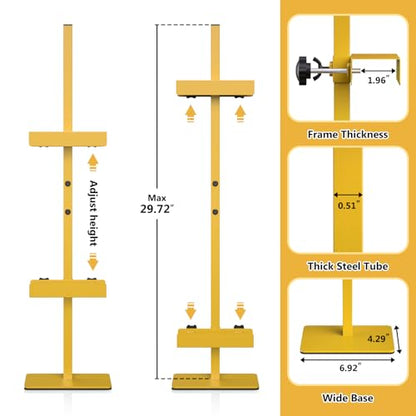 Tabletop Easel Stand Picture Easels for Display Up to 29.7" H Gold Picture Frame Stand Table Top Easel Metal Picture Easel for Photos, Painting, Artwork, Books (Base: 1.32 lbs) - size: 29.7 in