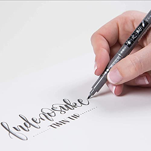 Tombow Fudenosuke Fude Brush Pen / Soft & Hard & Twin Tips / Value set