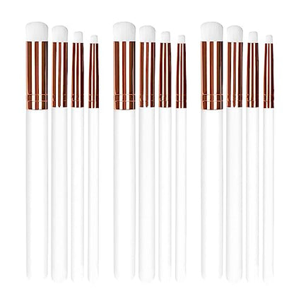 UNIMEIX Dry Brush Miniature Painting Drybrush Detail Paint Brush Set Hobby Detail Blending Brushes for Effortless Watercolor Brushes Scale Model Painting (12 Pack) - color: White