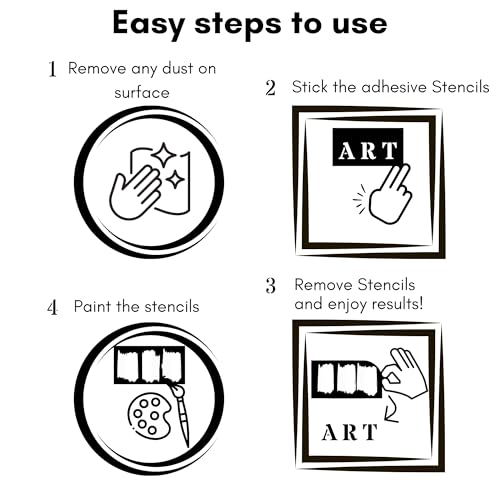 2 Inch Letter Stencils Numbers Templates 315 Adhesive Stencils for Painting, Glass Etching & Wood Burning Sticker Stencil Letters Numbers for DIY Crafts, Fabric, Mailbox, Art Projects, etc (StarStik) - style: 2 inch STARSTIK