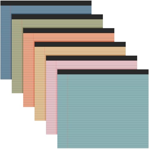 Lincia 6 Pcs Legal Pads Landscape Notebook, Slate Gray - color: Slate Gray