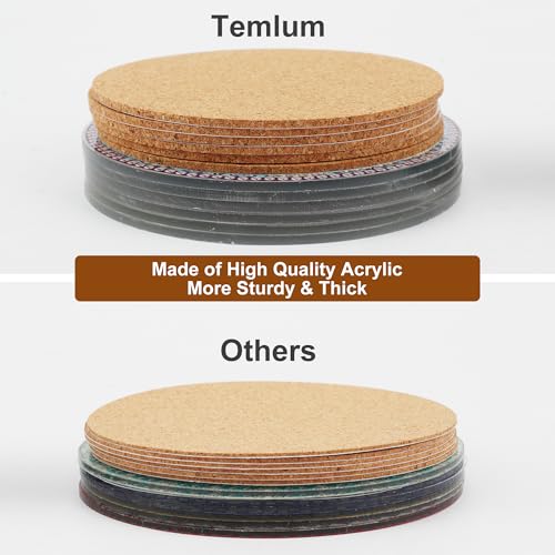 Temlum 6pcs Diamond Art Coasters Kits for Adults with Holder, Mandala | Diamond Painting Coasters, Small Diamond Painting Kit Art Craft Supplies - color: Mandala Coasters With Holder