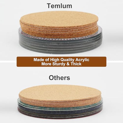 Temlum 6 Pcs Diamond Art Coasters Kits for Adults & Teens, Mandala | Diamond Painting Coasters, Small Diamond Painting Kit Art Craft Supplies - color: Mandala Coasters