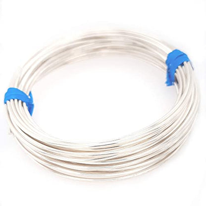 CRAFT WIRE 16 Gauge, 925 Sterling Silver Wire (Round) Dead Soft Made in USA - 10FT | Sterling Silver Wire for Jewelry Making, Wire Wrapping, Solid 925 Sterling Silver, High Quality Made in USA - size: 16 Gauge, style: 10 Feet